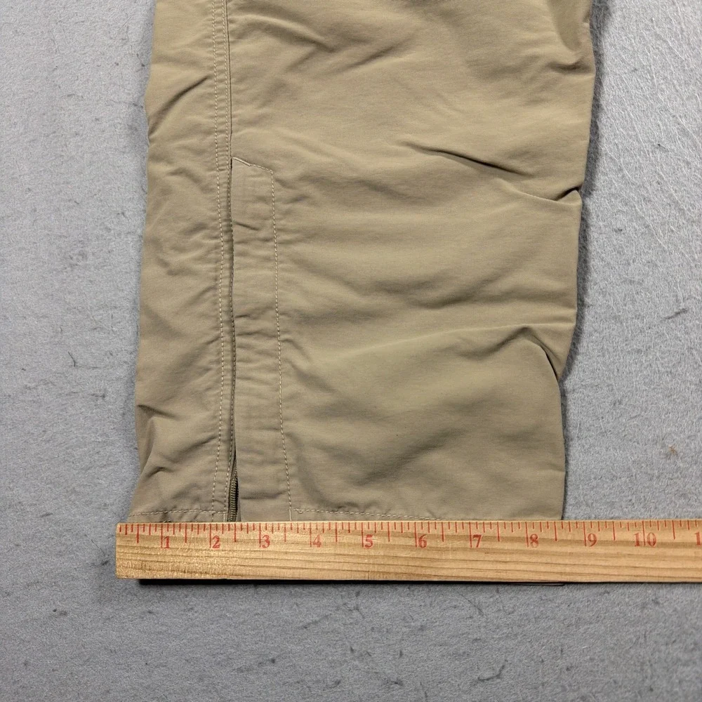 The North Face Convertible Hiking Pants Men 38 Regular Khaki‎ Zip Off Outdoor